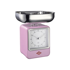 Retro Scale with Clock - Pink - Wesco US